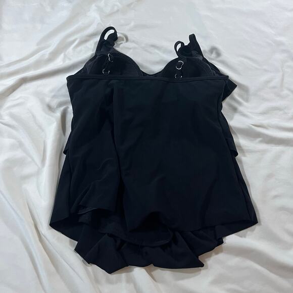 Magicsuit by Miraclesuit Black Tankini Ruffle Wireless Wmns 8 Resortwear Cruise - Picture 4 of 8